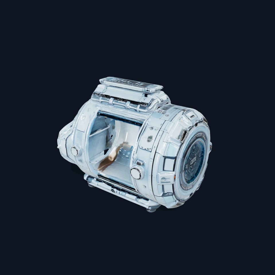 Futuristic Capsule Console Model Pack